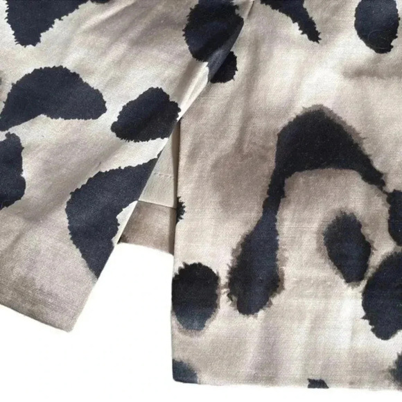 Ann Taylor Animal Leopard Print Silk Exposed Zipper Pencil Skirt Size 4 S Small - Picture 4 of 7